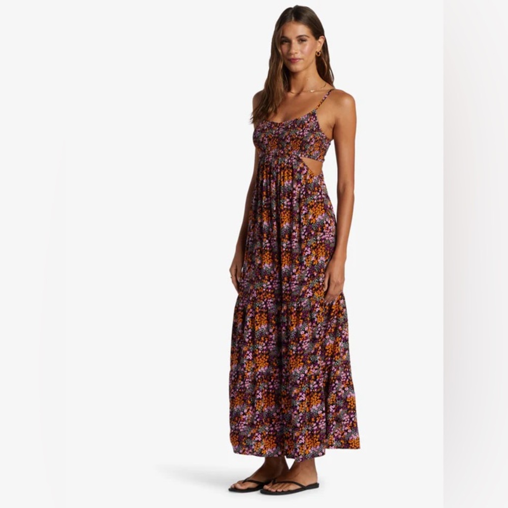 Roxy Hot Tropics Maxi Dress in Anthracite (color / design name)